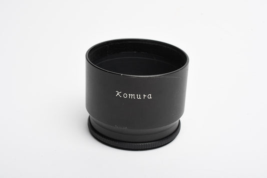 Komura 55mm lens hood, metal, 45mm deep, Clean