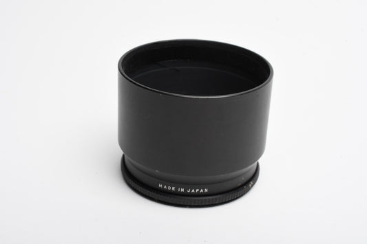 Komura 55mm lens hood, metal, 45mm deep, Clean