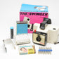 Polaroid The Swinger camera bundle, w/Film and AG1 flashbulbs + manual