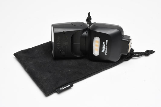 Nikon Speedlite SB-500 Flash, Pouch, Great!