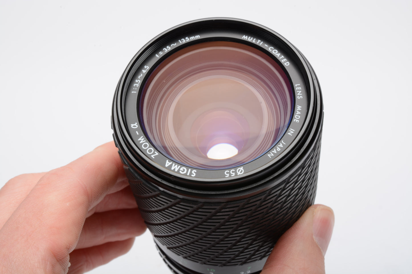 Sigma MF 35-135mm f3.5-4.5 zoom lens for Nikon AI-S Mount, UV + caps