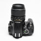 Nikon D3000 DSLR w/Nikkor AFS 18-55mm f3.5-5.6G VR Lens, Batt, Charger, Only 7807 Acts!