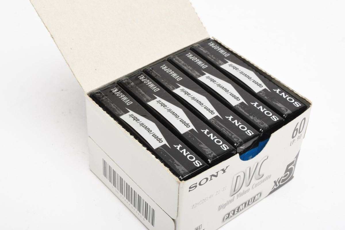 5X Sony Mini DV Digital Video 1-Hour Cassettes (5X Mini DV DVM60PRR)