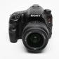 Sony A65 SLT-A65V DSLR Body w/18-55mm zoom, batt, charger, strap, only 6633 acts!