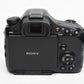 Sony A65 SLT-A65V DSLR Body w/18-55mm zoom, batt, charger, strap, only 6633 acts!