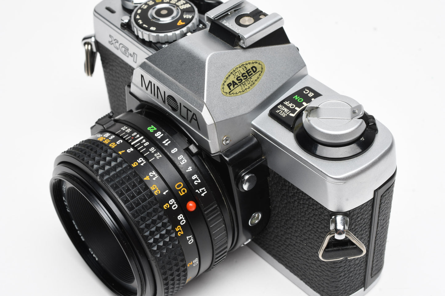 Minolta XG-1 35mm SLR w/ MD 50mm f1.7 Lens, Strap, New Seals, Clean!