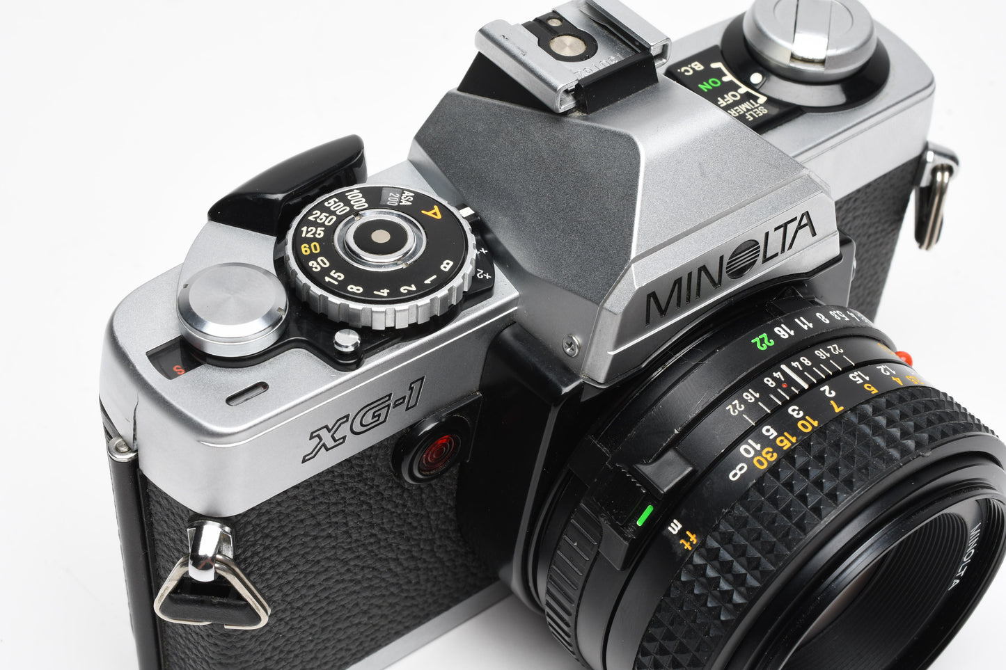 Minolta XG-1 35mm SLR w/ MD 50mm f1.7 Lens, Strap, New Seals, Clean!