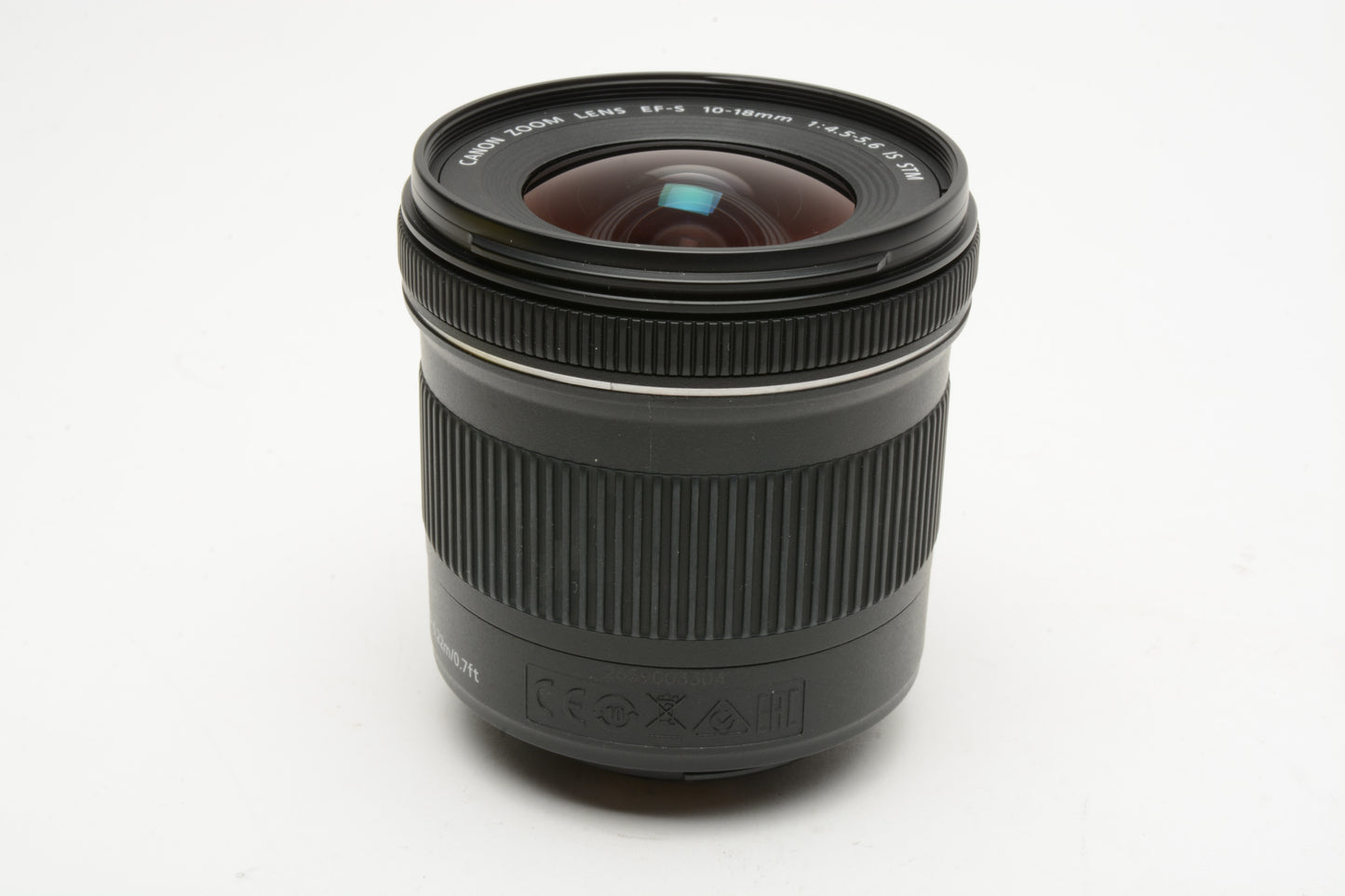 Canon EFS 10-18mm f4.5-5.6 IS STM Zoom Lens, w/Caps+UV, Mint-