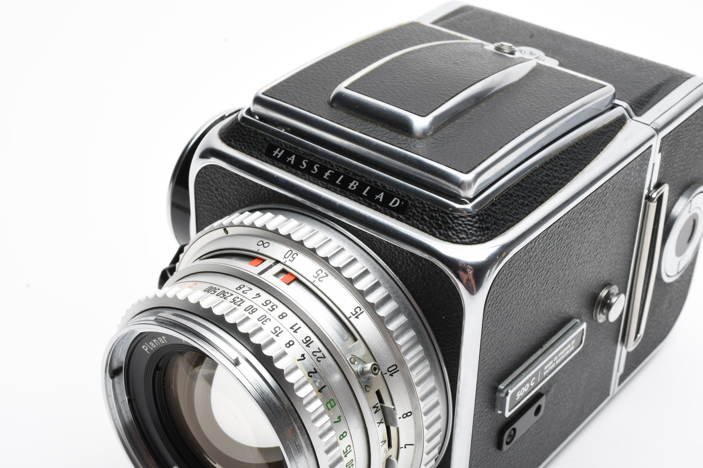Hasselblad 500C (CM) w/80mm f2.8, WLF, A12 Back, Very clean, tested, accurate!!