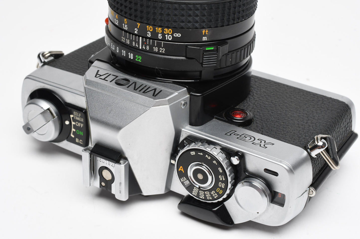 Minolta XG-1 35mm SLR w/ MD 50mm f1.7 Lens, Strap, New Seals, Clean!