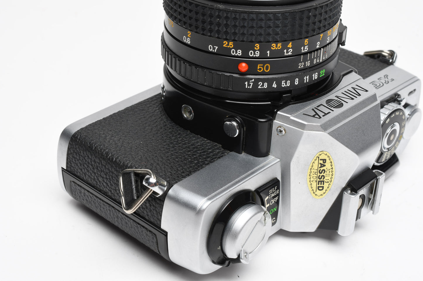 Minolta XG-1 35mm SLR w/ MD 50mm f1.7 Lens, Strap, New Seals, Clean!