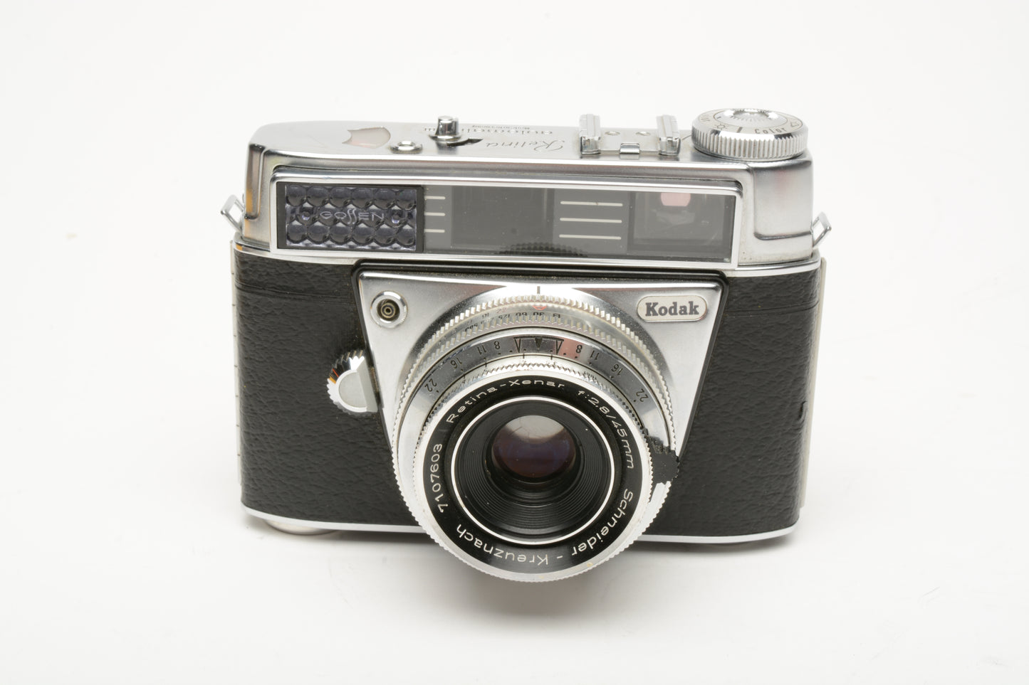 Kodak Retina III 35mm rangefinder w/Xenar 45mm f2.8, Tested, Great, Box