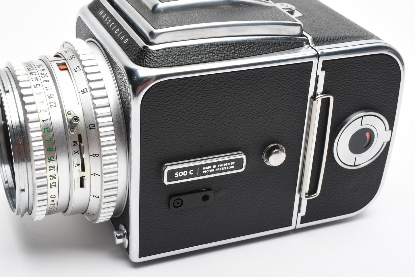 Hasselblad 500C (CM) w/80mm f2.8, WLF, A12 Back, Very clean, tested, accurate!!