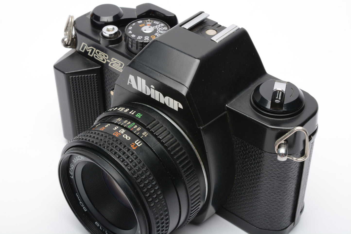 Albinar MS-2 35mm SLR w/50mm f1.9 & 28-85mm zoom lenses, UVs, Nice Student