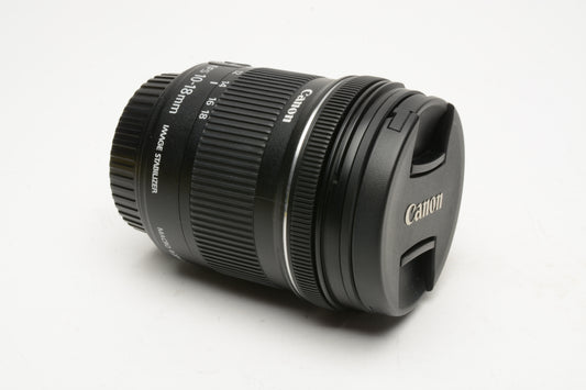 Canon EFS 10-18mm f4.5-5.6 IS STM Zoom Lens, w/Caps+UV, Mint-