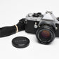 Pentax ME Super SLR w/ Pentax-M 50mm f2 Lens, Strap, New Seals, Nice!