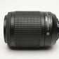 Nikon AFS Nikkor 55-200mm F4-5.6G ED DX VR zoom lens, caps, hood, Mint-