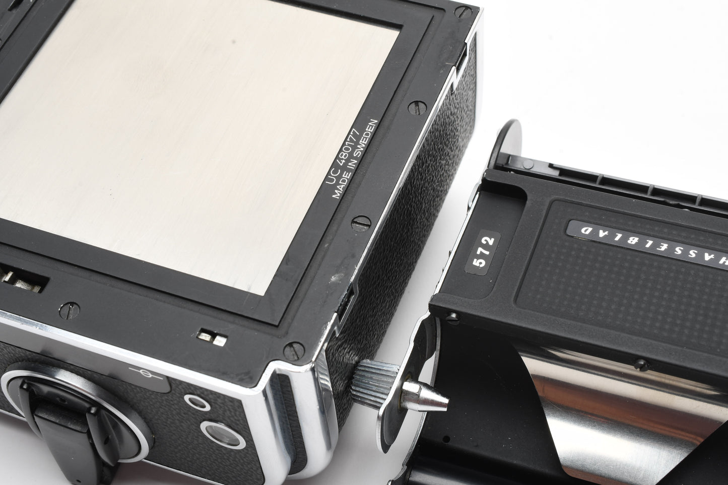 Hasselblad 500C (CM) w/80mm f2.8, WLF, A12 Back, Very clean, tested, accurate!!