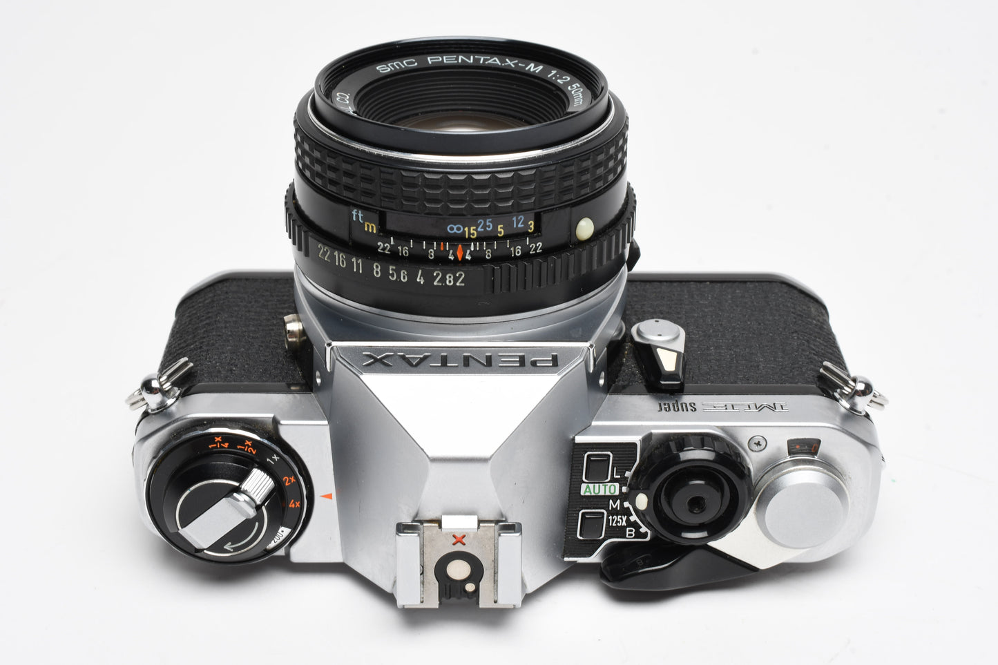 Pentax ME Super SLR w/ Pentax-M 50mm f2 Lens, Strap, New Seals, Nice!
