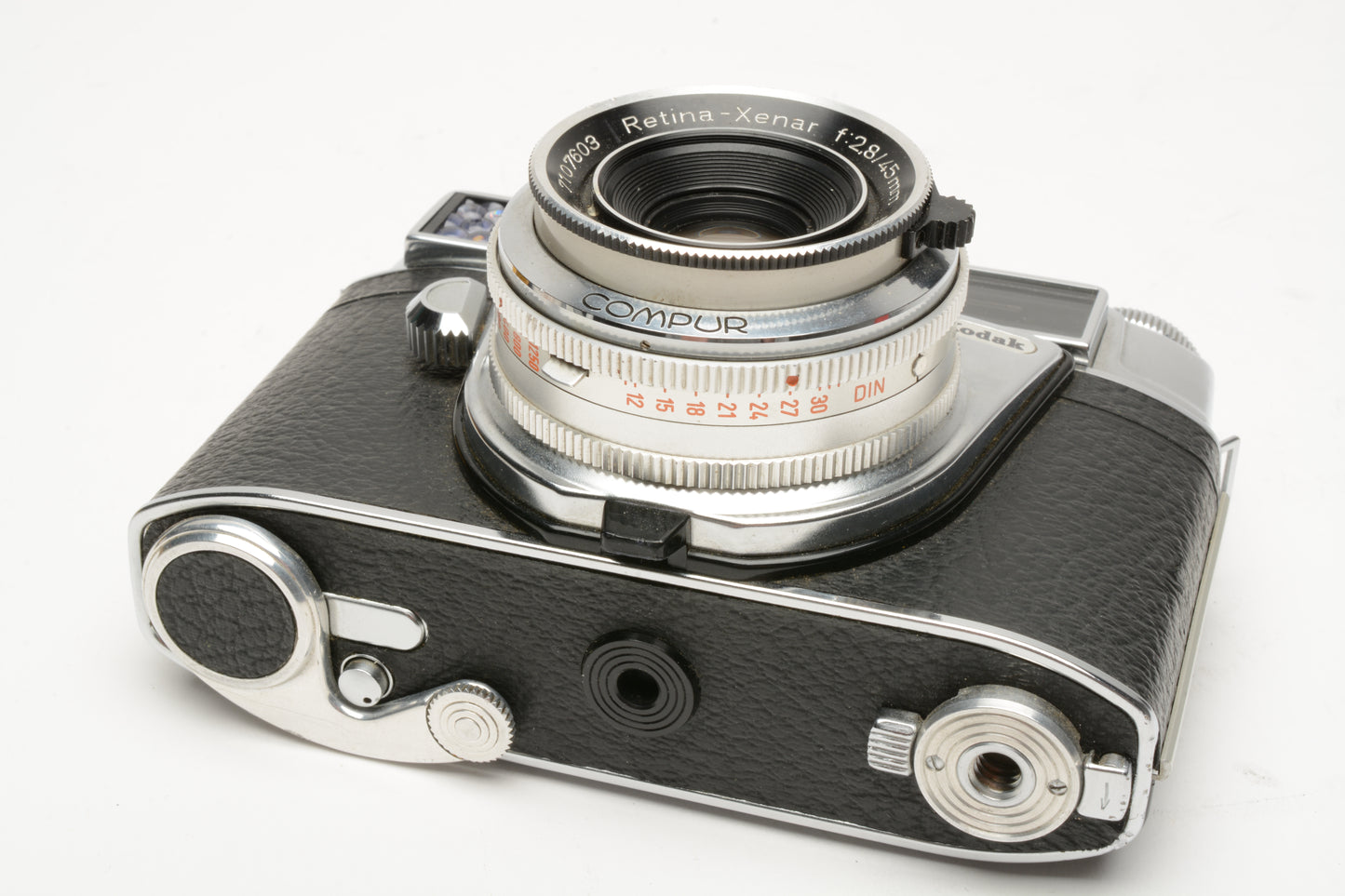 Kodak Retina III 35mm rangefinder w/Xenar 45mm f2.8, Tested, Great, Box