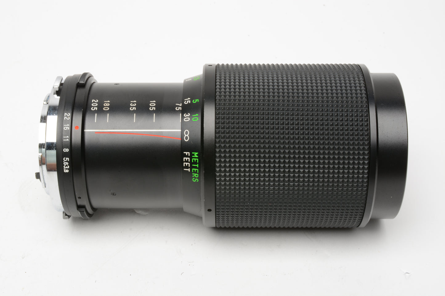 Vivitar 75-205mm f3.8 MC Macro zoom Olympus OM Mount, Caps, Good