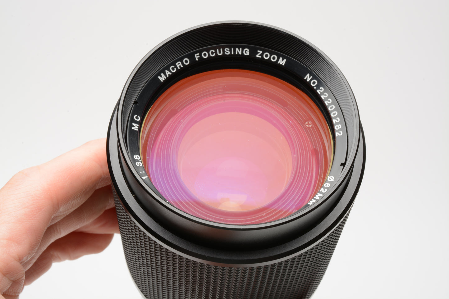 Vivitar 75-205mm f3.8 MC Macro zoom Olympus OM Mount, Caps, Good