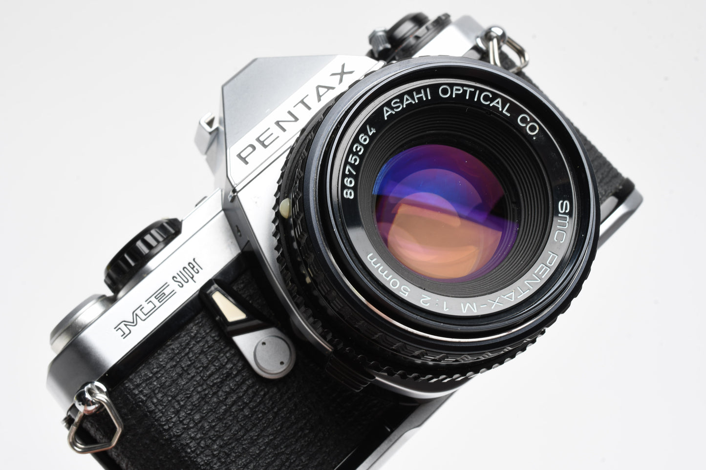 Pentax ME Super SLR w/ Pentax-M 50mm f2 Lens, Strap, New Seals, Nice!