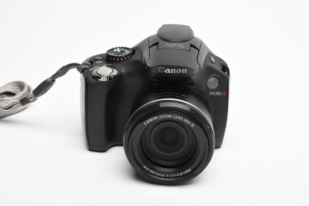 Canon PowerShot SX30 IS 14.1MP Digital Point&Shoot w/35x Zoom, Batt+Charger, Great!