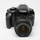 Canon EOS  Rebel T3 w/18-55mm f3.5-5.6 IS II lens, batt+charger+SD, Only 9168 Acts