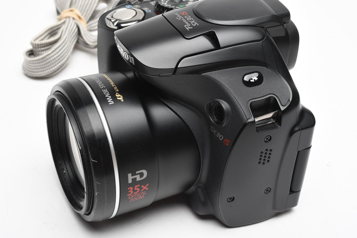 Canon PowerShot SX30 IS 14.1MP Digital Point&Shoot w/35x Zoom, Batt+Charger, Great!