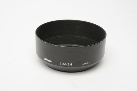 Nikon HN-24 Camera Lens Hood 62mm, Nice, metal hood, Genuine