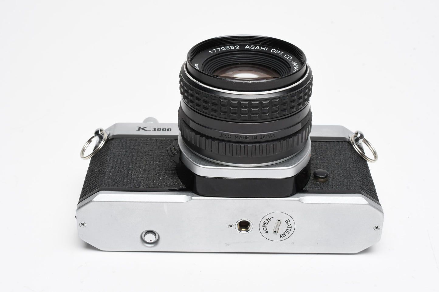 Pentax K1000 35mm SLR w/50mm f1.8 SMC Lens, Strap, New Seals, Nice!