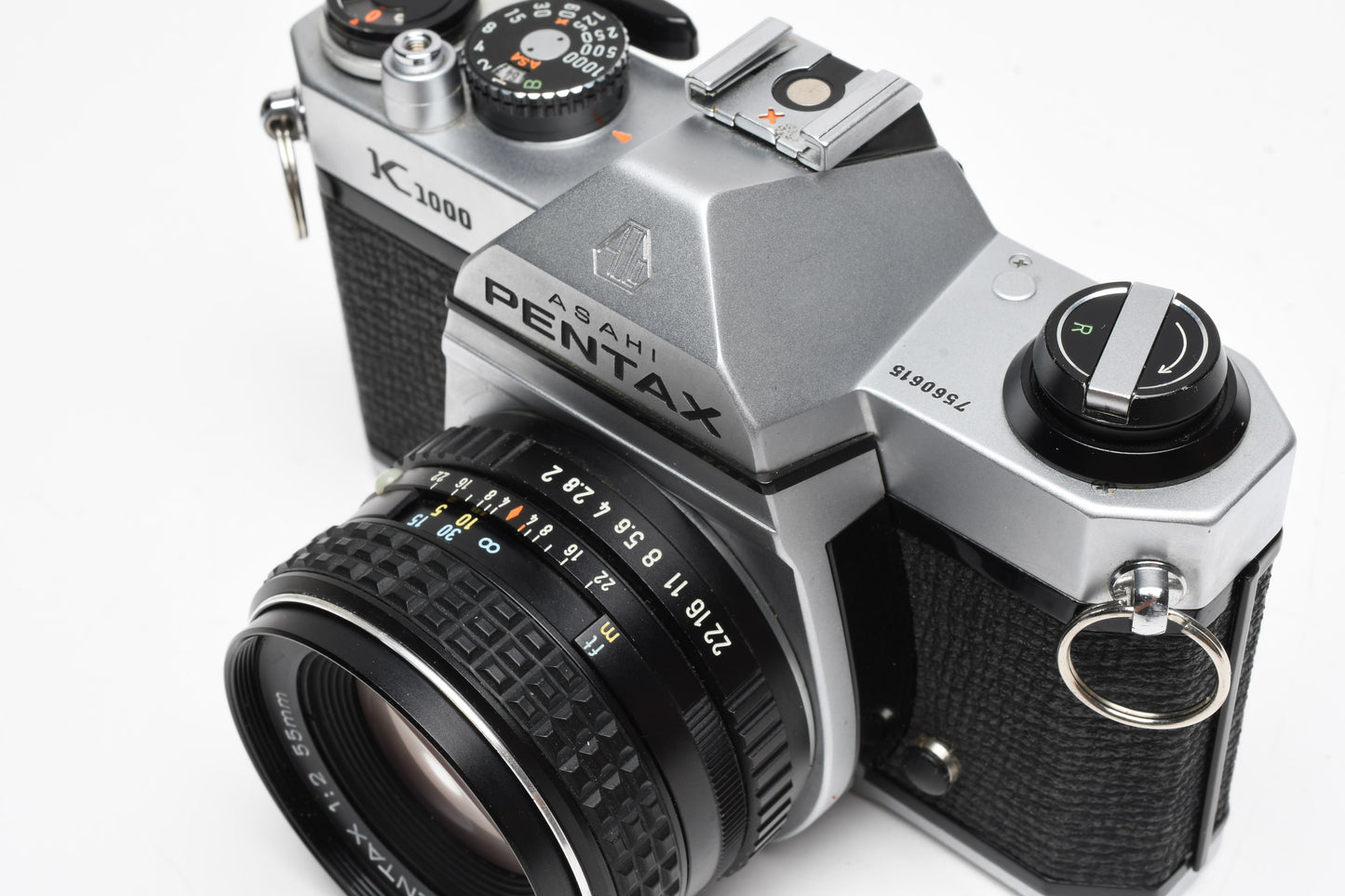 Pentax K1000 35mm SLR w/50mm f1.8 SMC Lens, Strap, New Seals, Nice!