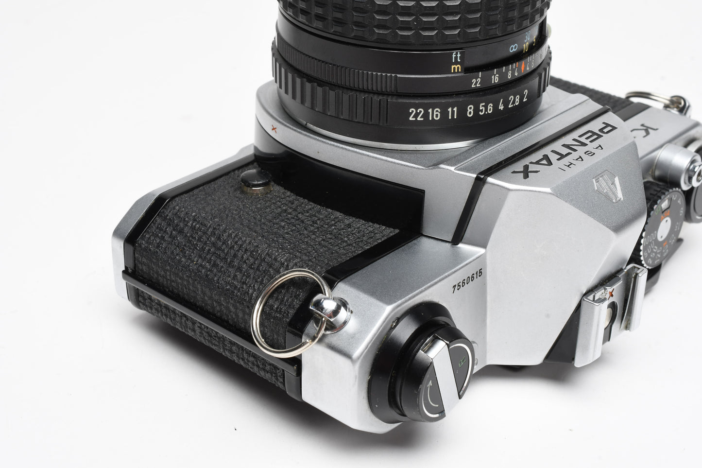 Pentax K1000 35mm SLR w/50mm f1.8 SMC Lens, Strap, New Seals, Nice!