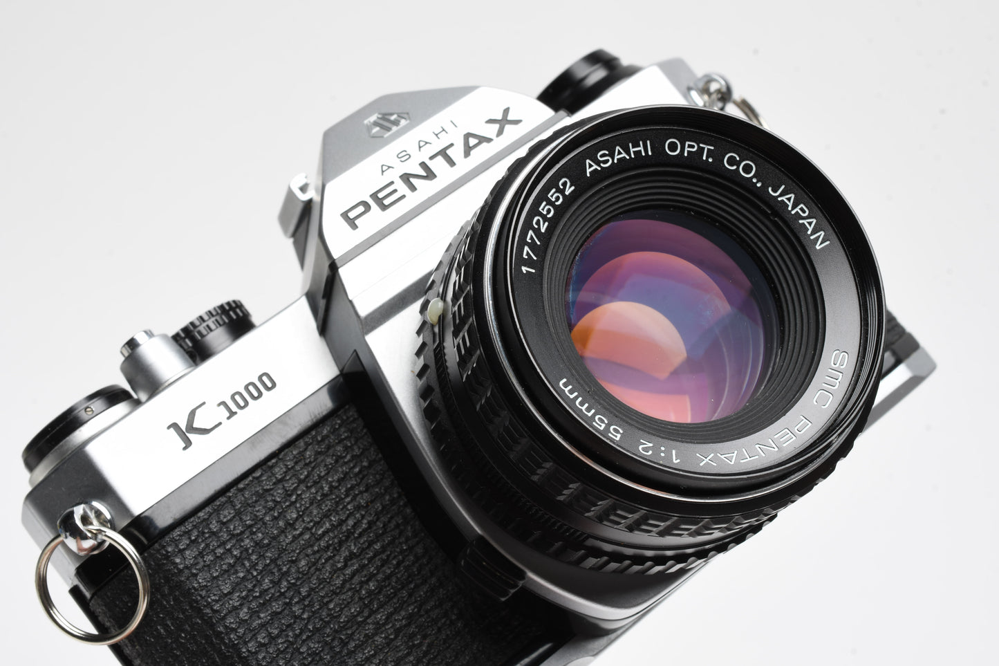 Pentax K1000 35mm SLR w/50mm f1.8 SMC Lens, Strap, New Seals, Nice!