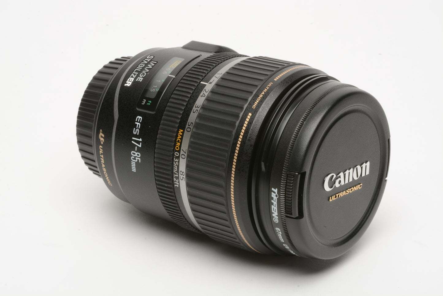 Canon EFS 17-85mm f4-5.6 IS USM Zoom Lens, Caps, UV filter, Nice & Clean