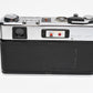 Yashica Electro 35 G Rangefinder w/45mm f1.7 Lens, Cap, Case, Strap, New Seals!