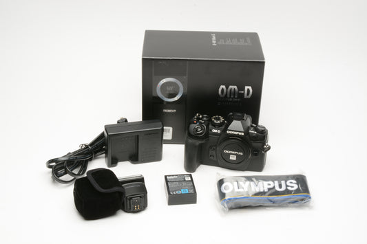 Olympus OM-D E-M1 Mark II Mirrorless Micro 4/3 Body Only 1474 Acts, Boxed, Mint-