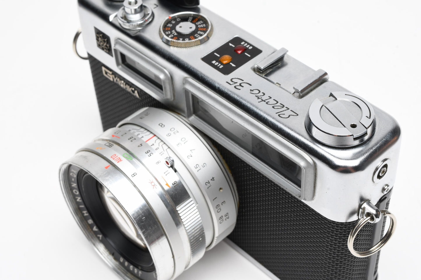 Yashica Electro 35 G Rangefinder w/45mm f1.7 Lens, Cap, Case, Strap, New Seals!