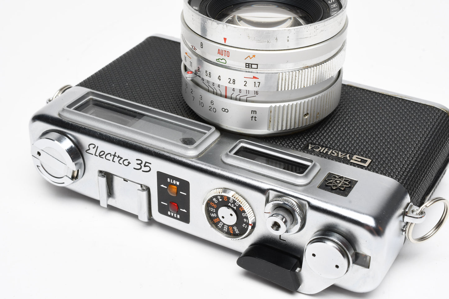 Yashica Electro 35 G Rangefinder w/45mm f1.7 Lens, Cap, Case, Strap, New Seals!