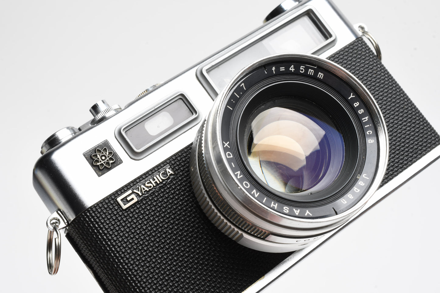 Yashica Electro 35 G Rangefinder w/45mm f1.7 Lens, Cap, Case, Strap, New Seals!