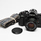 Canon A-1 35mm SLR w/ 50mm f1.8 FD Lens, Canvas Strap, New Seals, Great!