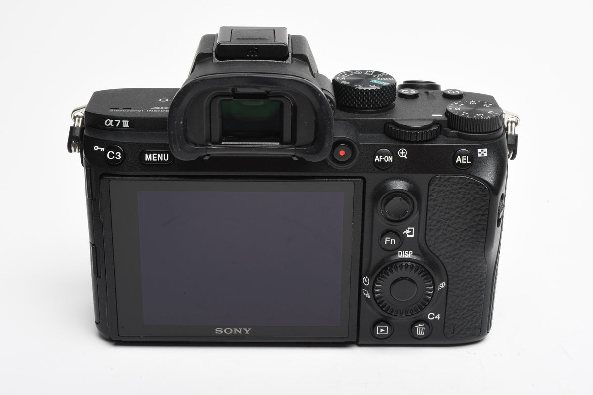 Sony A7 III Mirrorless Body, 34K Acts, w/Battery Grip, 2X batts, Great!