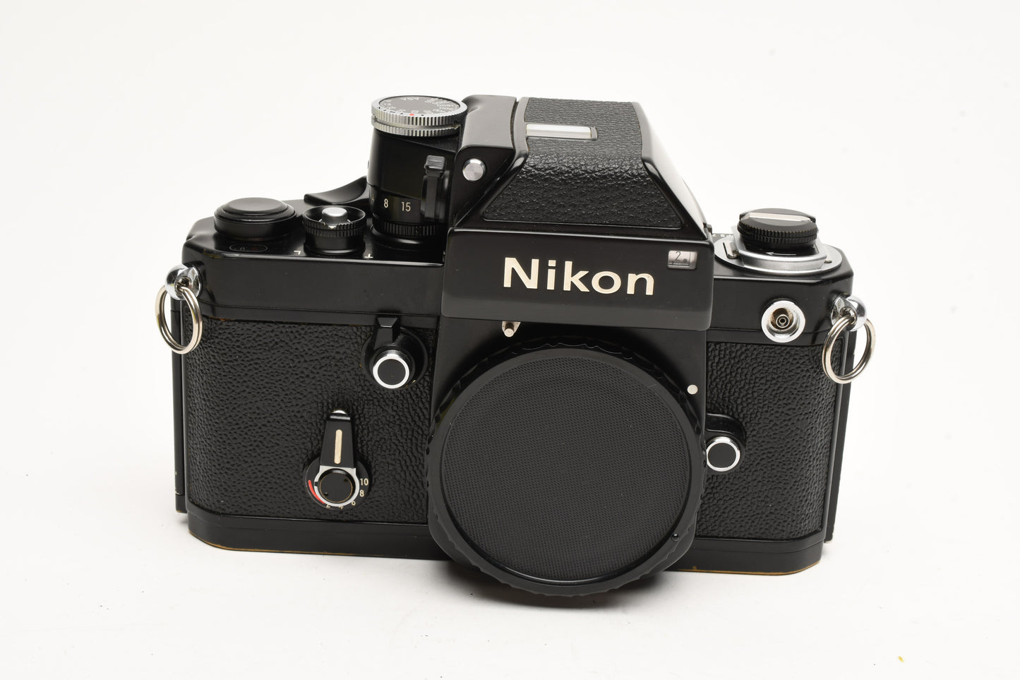 Nikon F2 Black 35mm SLR body w/DP-1 finder, very clean & accurate, Timeless