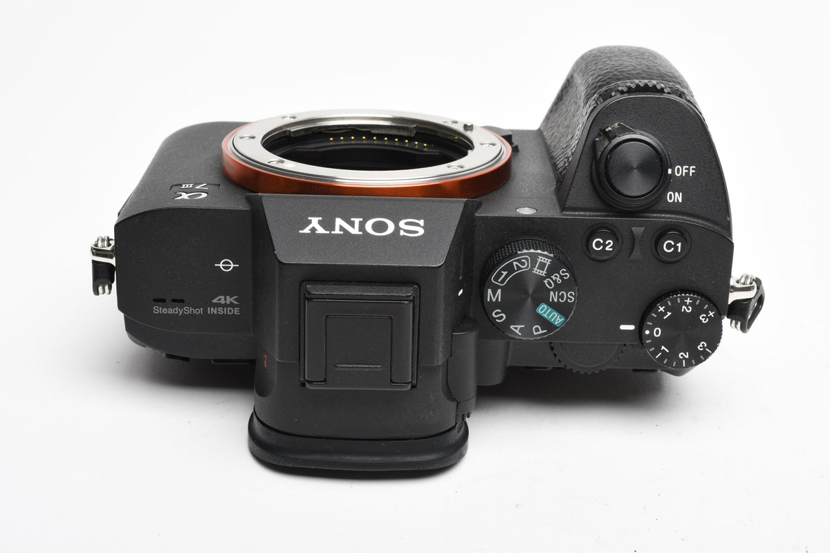 Sony A7 III Mirrorless Body, 34K Acts, w/Battery Grip, 2X batts, Great!