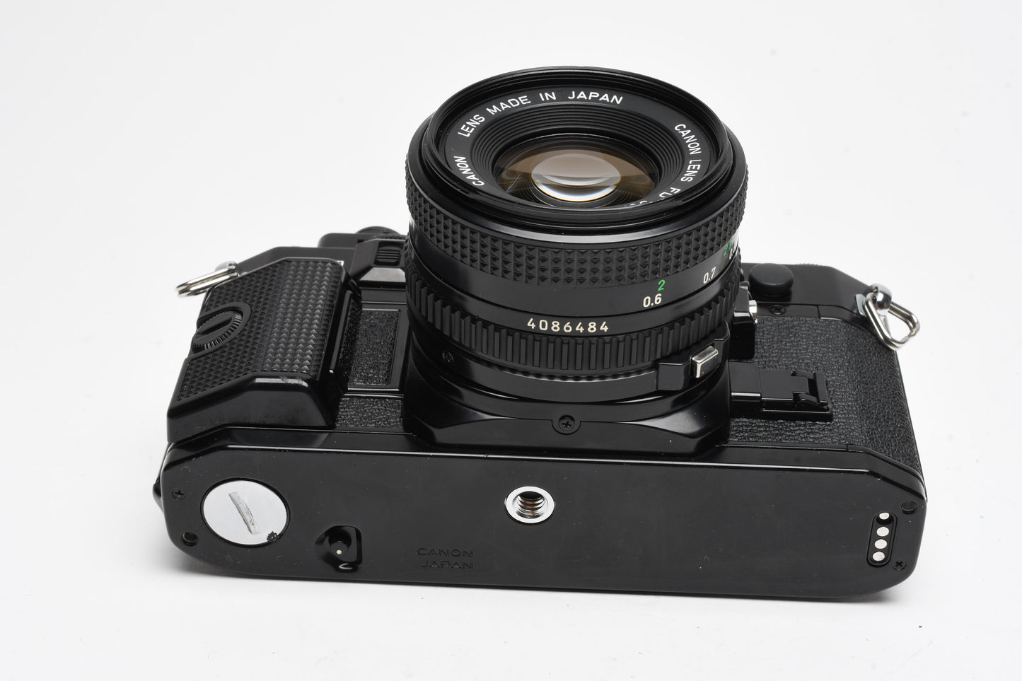Canon A-1 35mm SLR w/ 50mm f1.8 FD Lens, Canvas Strap, New Seals, Great!