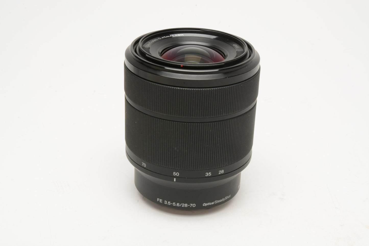 Sony FE 28-70mm f3.5-5.6 OSS zoom lens SEL2870, caps, hood, Mint-