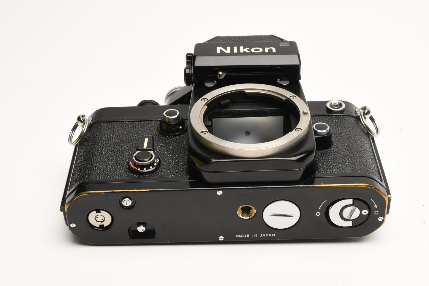Nikon F2 Black 35mm SLR body w/DP-1 finder, very clean & accurate, Timeless