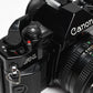 Canon A-1 35mm SLR w/ 50mm f1.8 FD Lens, Canvas Strap, New Seals, Great!