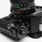Canon A-1 35mm SLR w/ 50mm f1.8 FD Lens, Canvas Strap, New Seals, Great!